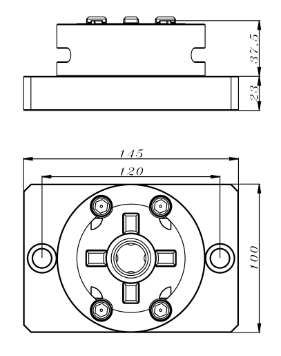 PO-M0007-D100 Manual Chuck with CNC base-Specification