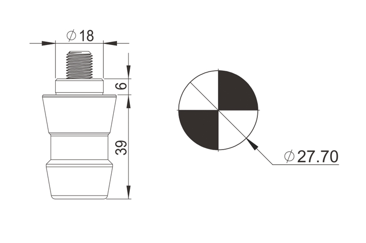 PO-MTS0010-FIXED POSITION SPIGOT-Specification