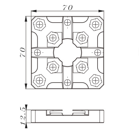 PO-3M0002-3M Centering Plate 54x54-Specifciation