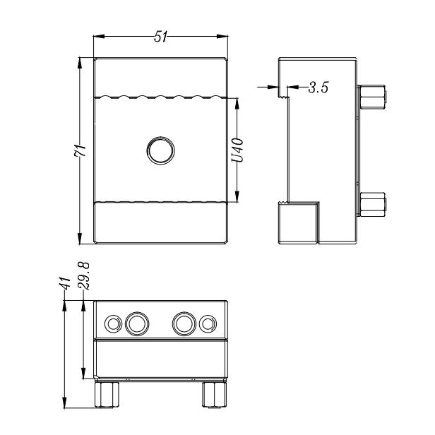 Vise Type U40 Brass Holder Specificaton