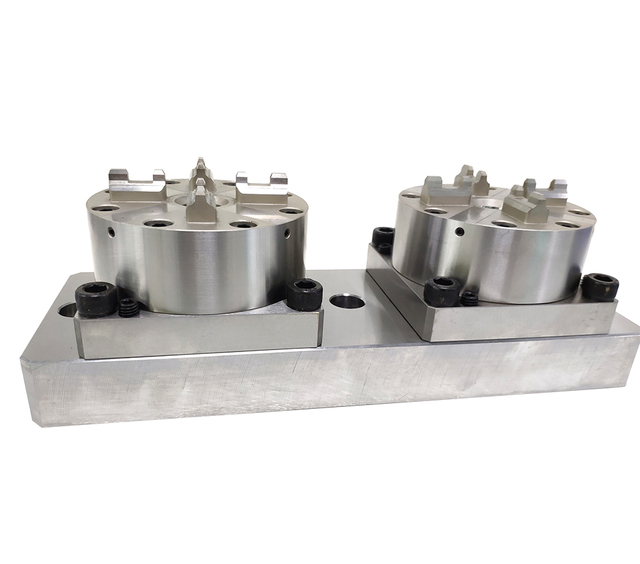 2 in 1 CNC Pneumatic Chuck D100 with Base Plate