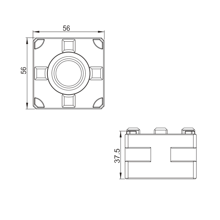 PO-3M0036A-56x56 3M Manual Chuck-Specification