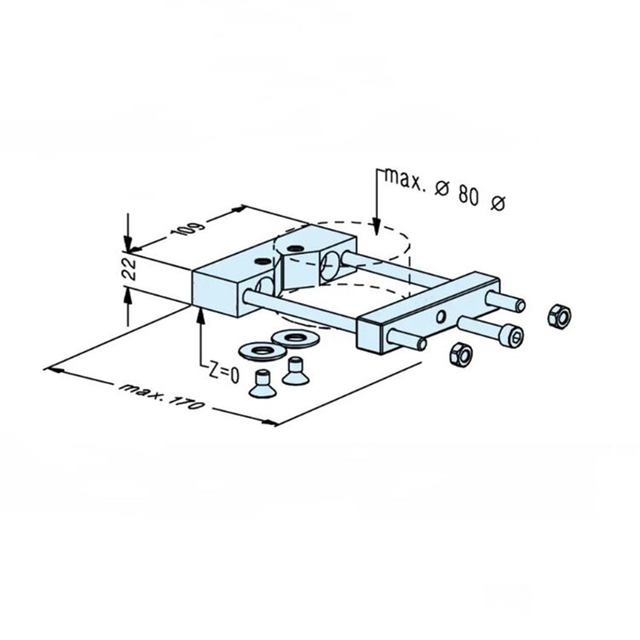 POFI Prism Holder 80 PalletSet W ER-019248
