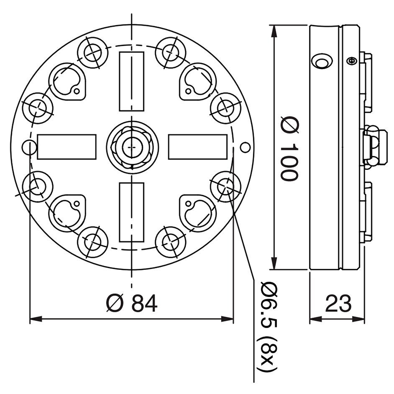 3R-602.81-Pneumatic Chuck Low Profile Std-Spec