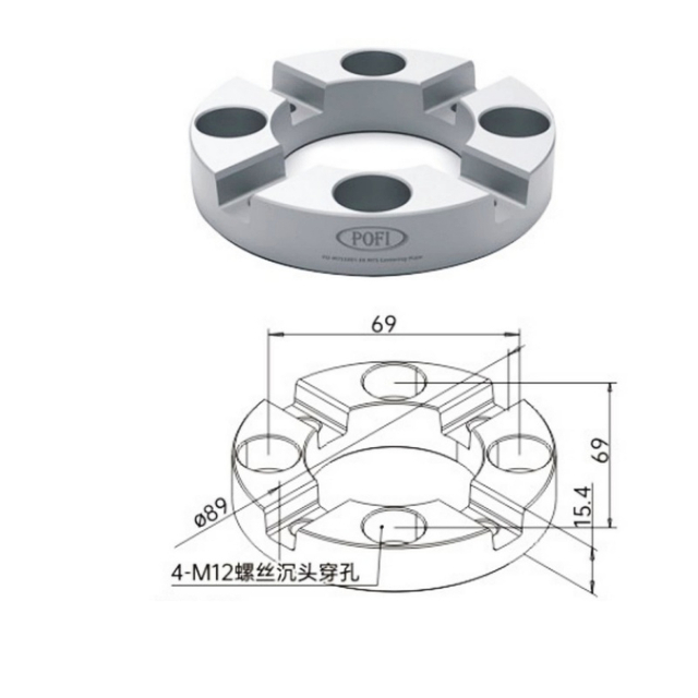 POFI MTS Centering Plate P ER-033600