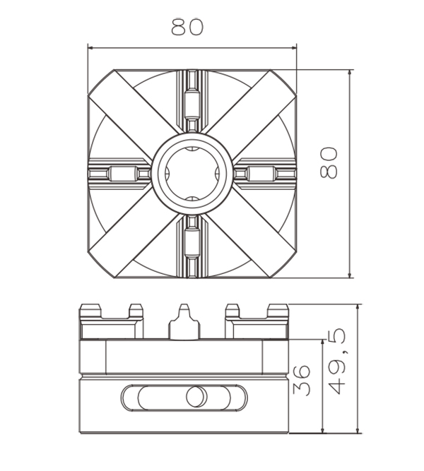 PO-K0080-Manual Chuck D80-specification