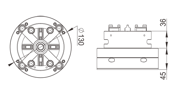 Manual Chuck D100 with EDM Base-specification