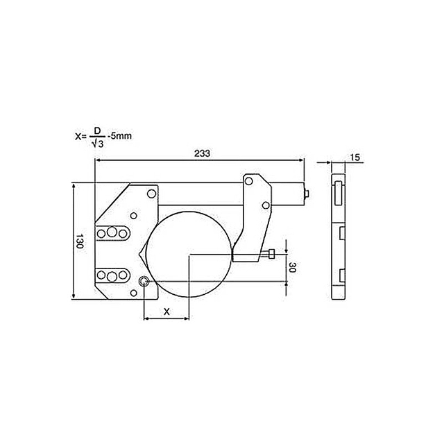 POFI WEDM Tooling Universal Holder 3R-293.33