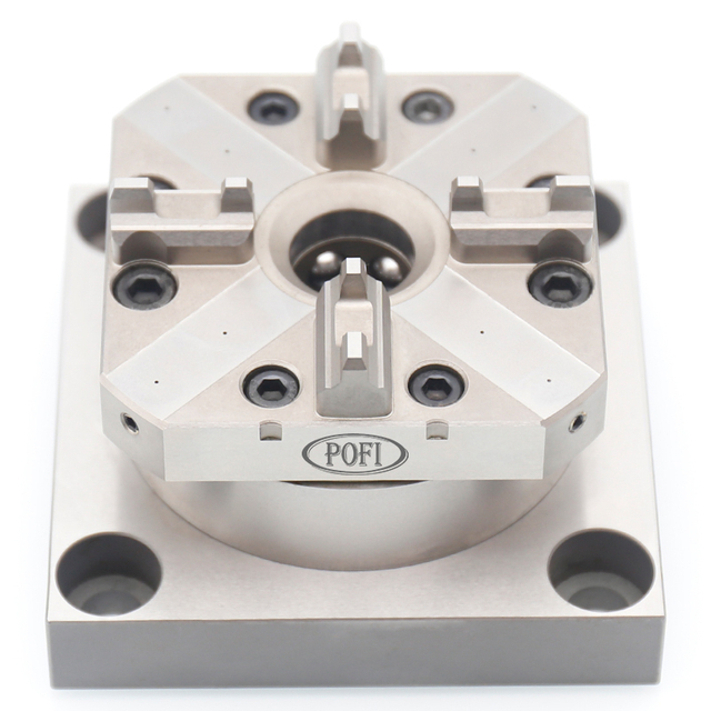 POFI D80 Square Pneumatic Chuck with Functional Base