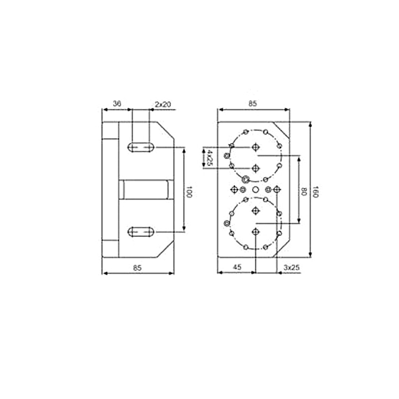 System 3R Angle shelf 3R-201.5
