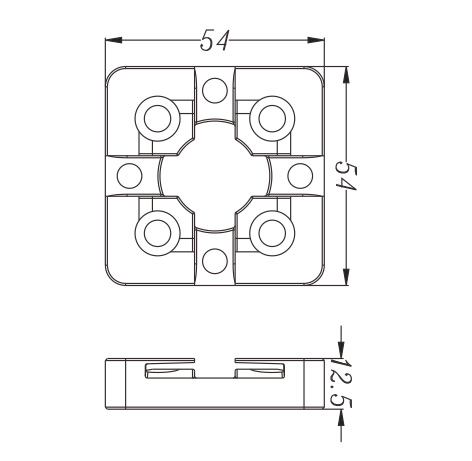 PO-3M0001A-3M Centering Plate 54x54-Specification