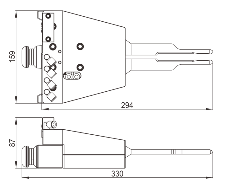 Grippers S for ITS holders and Pallets