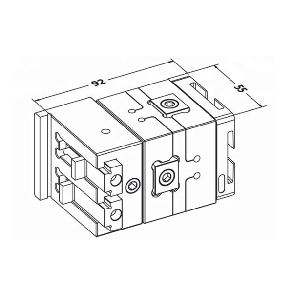 Wire cutting edm clamping rotatable bench vise