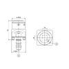 POFI Square 15 Electrode Holder ER-007986 For EDM/WEDM