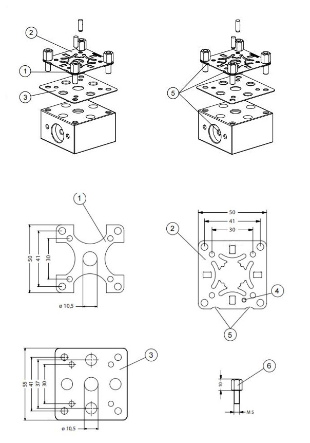 POFI Corrosion-resistant Centering Plate 50 C, the same as ER-094180