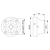 Powder Metallurgy Pneumatic chuck, Macro PM 3R-600.17-20