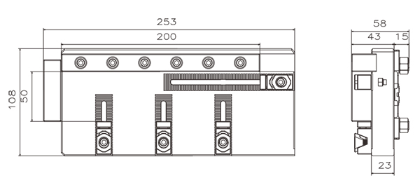 Fixture for 50X200mm components-specification