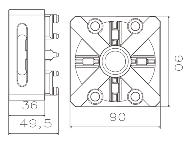 Manual Chuck D90-Specification