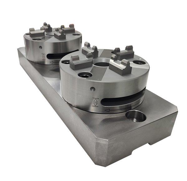  2 IN 1 CNC Manual Chuck D100 with Base Plate ER-036345