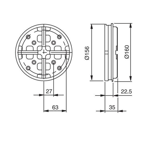 Pallet Ø156 mm