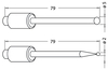 Replac Sensor Pin Φ5 Φ2 mm ER-010560 ER-010561