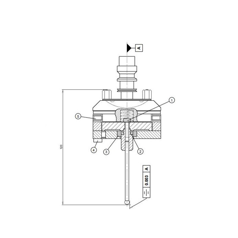 probe with ball 5mm