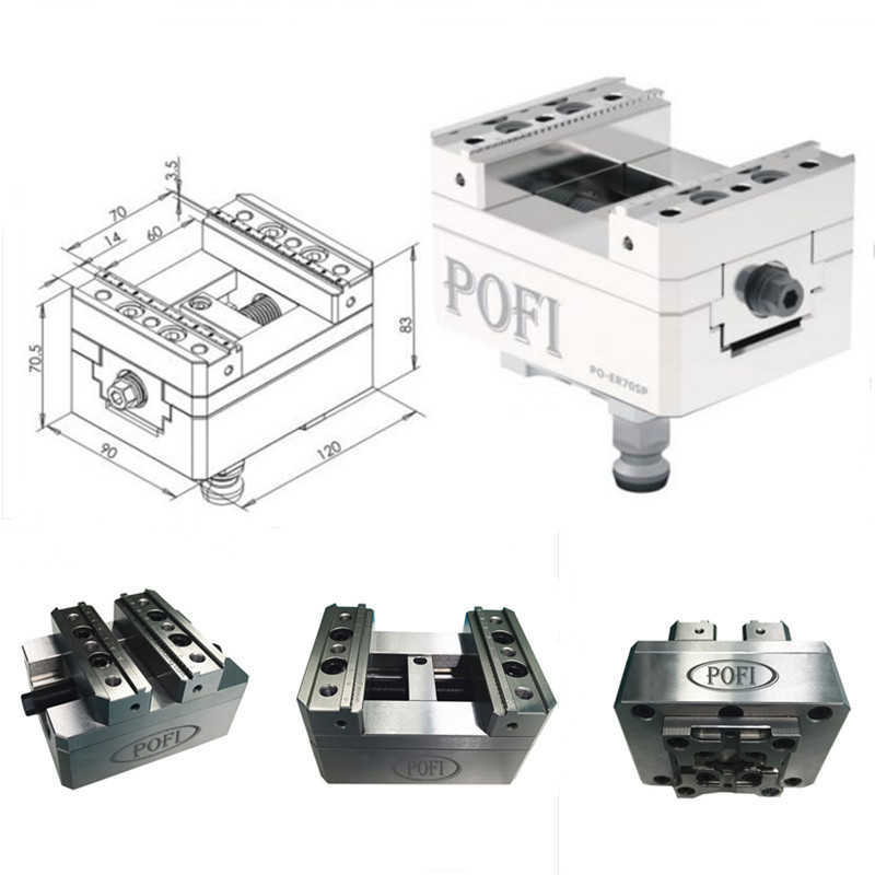 PO-3R70SP Self-centering Vise 3M 120x90 POFI